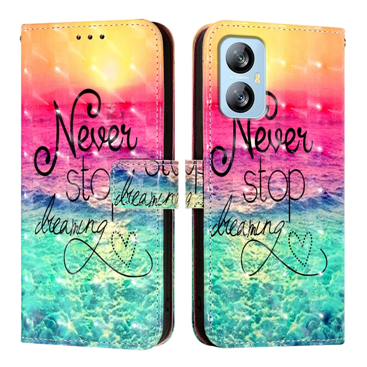For Blackview A52 3D Painting Horizontal Flip Leather Phone Case(Chasing Dreams) - More Brand by PMC TechLife | Online Shopping South Africa | PMC TechLife | Buy Now Pay Later Mobicred