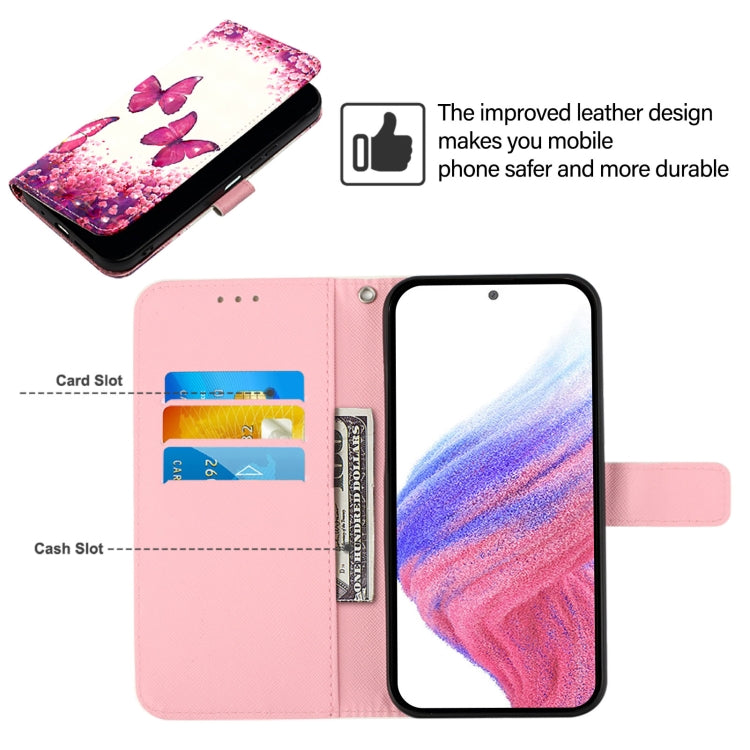 For Ulefone Note 14 3D Painting Horizontal Flip Leather Phone Case(Rose Butterfly) - Ulefone Cases by PMC Jewellery | Online Shopping South Africa | PMC Jewellery | Buy Now Pay Later Mobicred