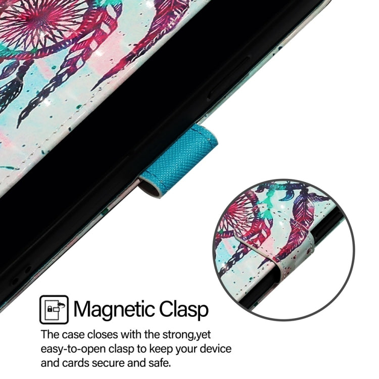 For Google Pixel 9 / 9 Pro 3D Painting Horizontal Flip Leather Phone Case(Color Drop Wind Chimes) - Google Cases by PMC TechLife | Online Shopping South Africa | PMC TechLife | Buy Now Pay Later Mobicred