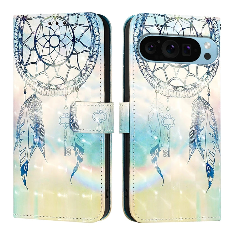 For Google Pixel 9 Pro XL 3D Painting Horizontal Flip Leather Phone Case(Dream Wind Chimes) - Google Cases by PMC TechLife | Online Shopping South Africa | PMC TechLife | Buy Now Pay Later Mobicred