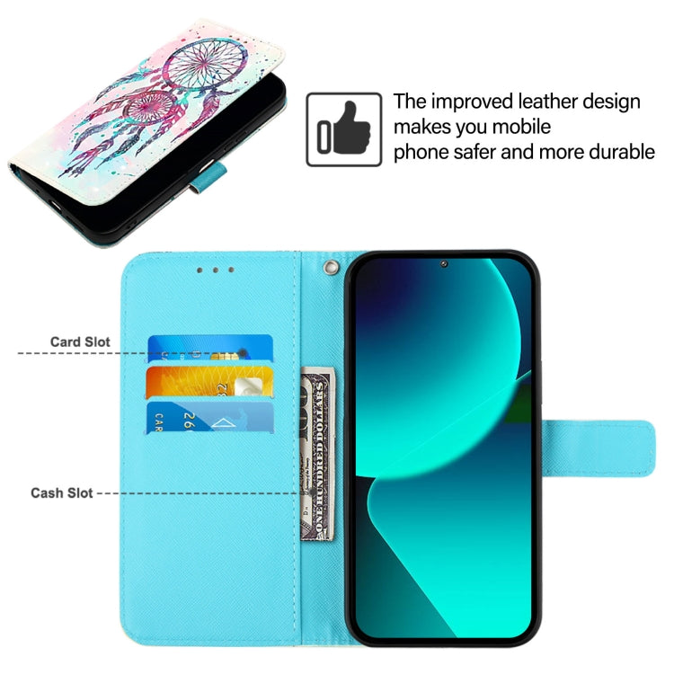 For Google Pixel 9 Pro XL 3D Painting Horizontal Flip Leather Phone Case(Color Drop Wind Chimes) - Google Cases by PMC TechLife | Online Shopping South Africa | PMC TechLife | Buy Now Pay Later Mobicred