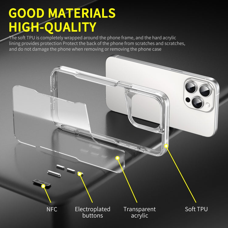 For iPhone 16 Plus Acrylic + TPU Transparent Full Coverage Phone Case - iPhone 16 Plus Cases by PMC TechLife | Online Shopping South Africa | PMC TechLife | Buy Now Pay Later Mobicred