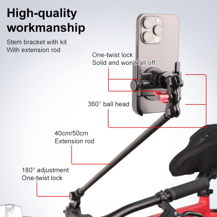 Bicycle Handlebar Holder Stem Bracket 50cm Rod Set - Bicycle Handlebar Mount by PMC TechLife | Online Shopping South Africa | PMC TechLife | Buy Now Pay Later Mobicred