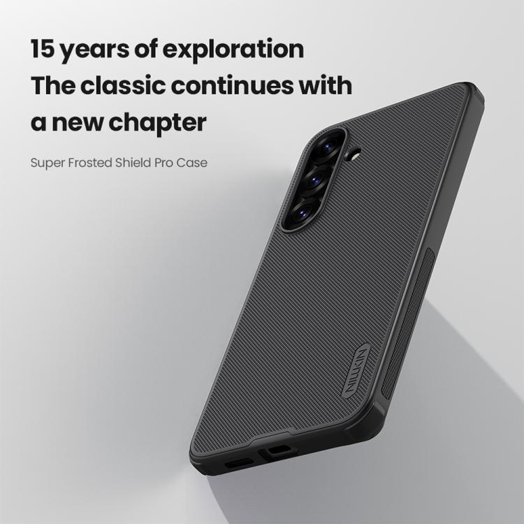 For Samsung Galaxy S25+ 5G NILLKIN Frosted Shield Pro PC + TPU Phone Case(Black) - free shipping - PMc TechLife - Order now!