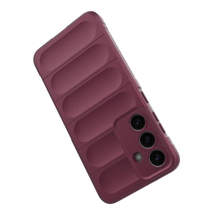 For Samsung Galaxy S25+ 5G Magic Shield TPU + Flannel Phone Case(Purple) - Galaxy S25+ 5G Cases by PMC Jewellery | Online Shopping South Africa | PMC Jewellery | Buy Now Pay Later Mobicred