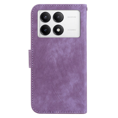 For Redmi K70 / K70 Pro Little Tiger Embossed Leather Phone Case(Purple) - K70 Cases by PMC Jewellery | Online Shopping South Africa | PMC Jewellery | Buy Now Pay Later Mobicred