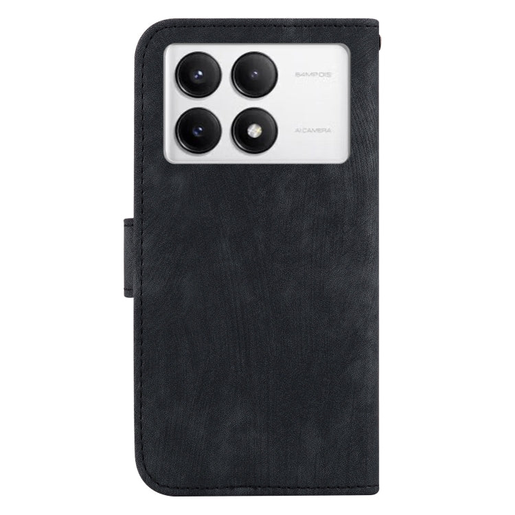 For Redmi K70 / K70 Pro Little Tiger Embossed Leather Phone Case(Black) - K70 Cases by PMC Jewellery | Online Shopping South Africa | PMC Jewellery | Buy Now Pay Later Mobicred