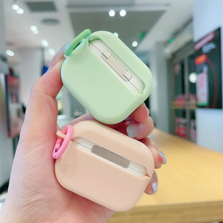 For AirPods 3 Fresh 3D Text Skin Feel Earbuds Box PC Case(Green) - For AirPods 3 by PMC Jewellery | Online Shopping South Africa | PMC Jewellery | Buy Now Pay Later Mobicred