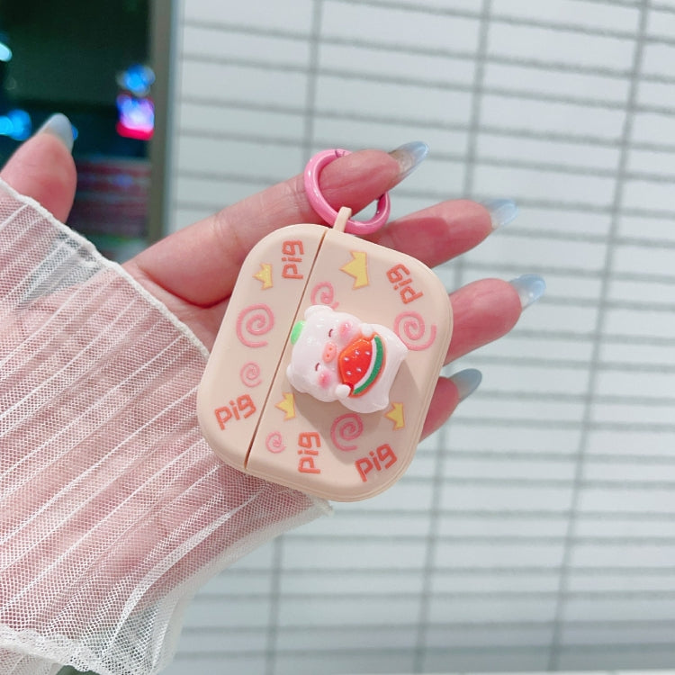 For AirPods 2 / 1 Fresh 3D Piglet Pattern Earbuds Box PC Case - For AirPods 1/2 by PMC Jewellery | Online Shopping South Africa | PMC Jewellery | Buy Now Pay Later Mobicred