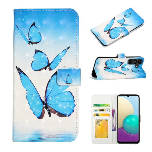 For Samsung Galaxy S25+ 5G Oil Embossed 3D Drawing Leather Phone Case(3 Butterflies) - Galaxy S25+ 5G Cases by PMC Jewellery | Online Shopping South Africa | PMC Jewellery | Buy Now Pay Later Mobicred