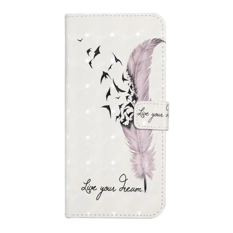 For Samsung Galaxy S25+ 5G Oil Embossed 3D Drawing Leather Phone Case(Feather) - Galaxy S25+ 5G Cases by PMC TechLife | Online Shopping South Africa | PMC TechLife | Buy Now Pay Later Mobicred
