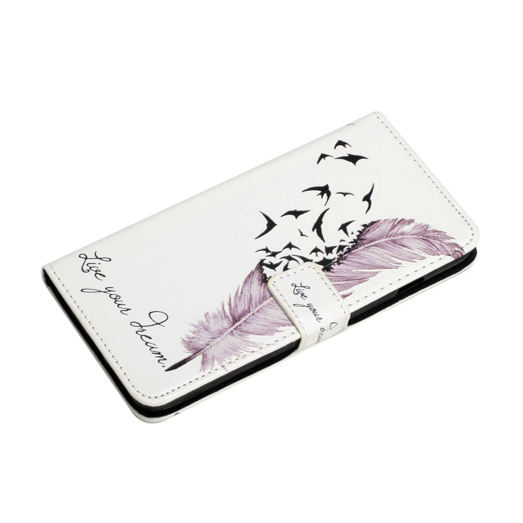 For Samsung Galaxy S25 Ultra 5G Oil Embossed 3D Drawing Leather Phone Case(Feather) - Galaxy S25 Ultra 5G Cases by PMC TechLife | Online Shopping South Africa | PMC TechLife | Buy Now Pay Later Mobicred