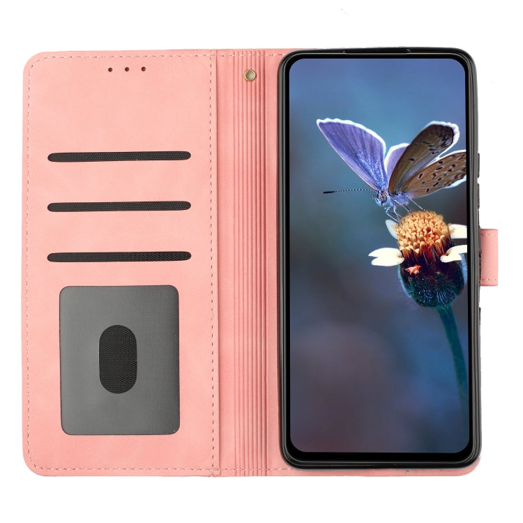 For Samsung Galaxy S25 Ultra 5G Flower Embossing Pattern Leather Phone Case(Pink) - Galaxy S25 Ultra 5G Cases by PMC Jewellery | Online Shopping South Africa | PMC Jewellery | Buy Now Pay Later Mobicred