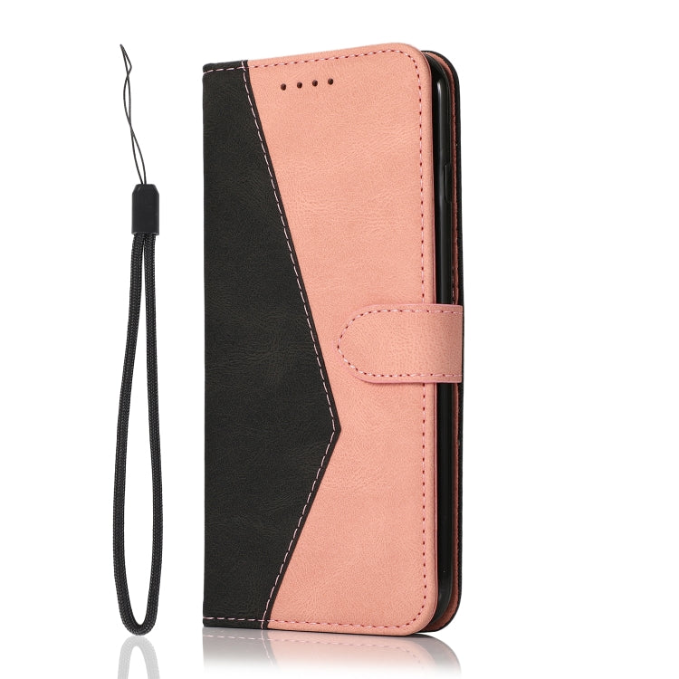 For Samsung Galaxy S25+ 5G Dual-color Stitching Leather Phone Case(Black Rose Gold) - Galaxy S25+ 5G Cases by PMC TechLife | Online Shopping South Africa | PMC TechLife | Buy Now Pay Later Mobicred