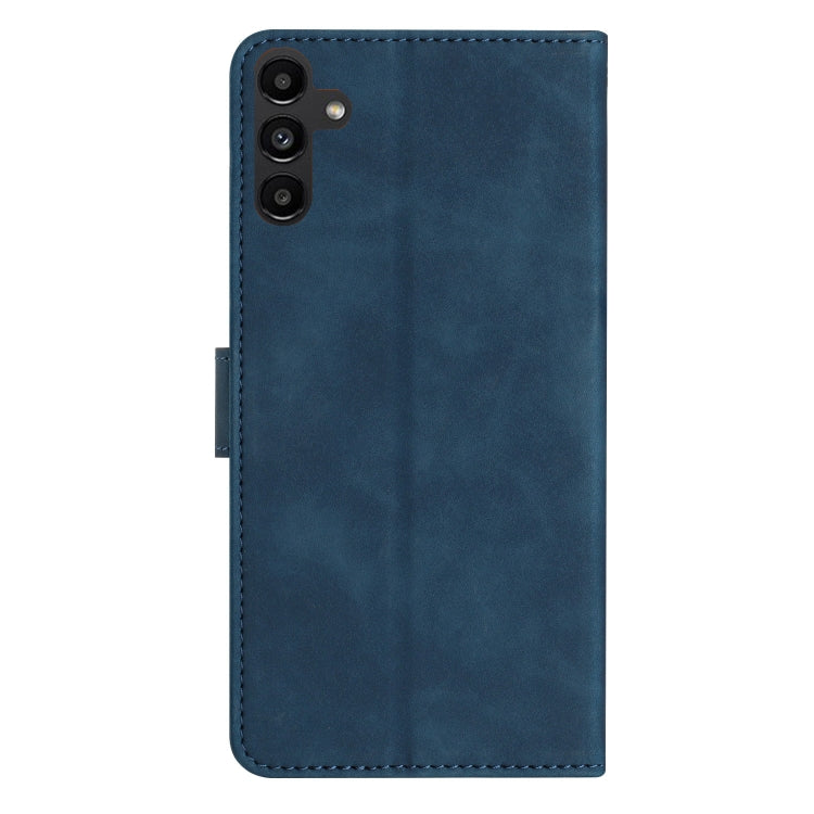 For Samsung Galaxy S25 5G Seven Butterflies Embossed Leather Phone Case(Blue) - Galaxy S25 5G Cases by PMC Jewellery | Online Shopping South Africa | PMC Jewellery | Buy Now Pay Later Mobicred
