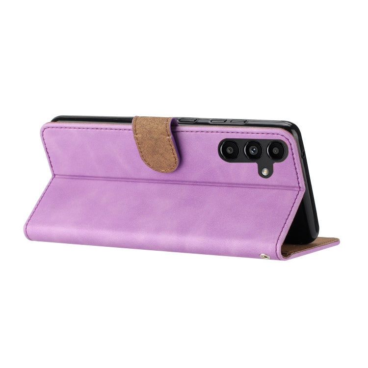 For Samsung Galaxy S25+ 5G Seven Butterflies Embossed Leather Phone Case(Purple) - Galaxy S25+ 5G Cases by PMC Jewellery | Online Shopping South Africa | PMC Jewellery | Buy Now Pay Later Mobicred