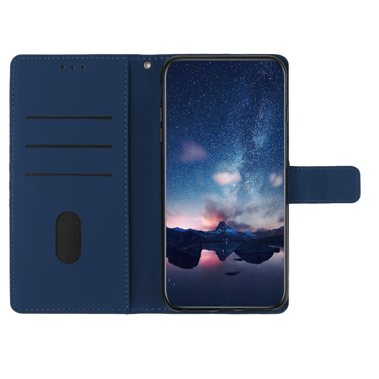 For Samsung Galaxy S25+ 5G Diamond Embossed Skin Feel Leather Phone Case(Dark Blue) - Galaxy S25+ 5G Cases by PMC Jewellery | Online Shopping South Africa | PMC Jewellery | Buy Now Pay Later Mobicred