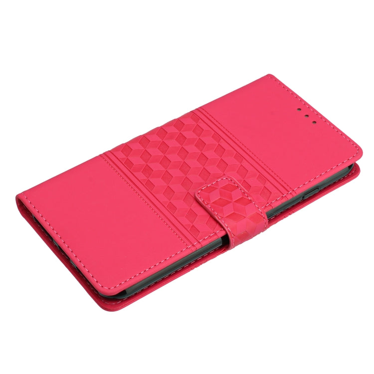 For Samsung Galaxy S25+ 5G Diamond Embossed Skin Feel Leather Phone Case(Red) - free shipping - PMC Jewellery - Order now!