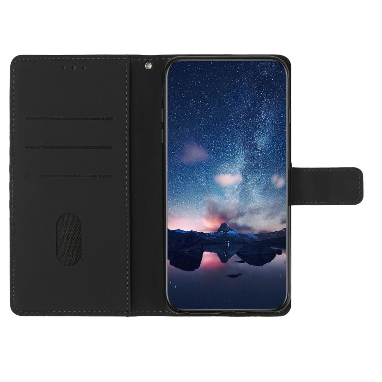 For Samsung Galaxy S25+ 5G Diamond Embossed Skin Feel Leather Phone Case(Black) - Galaxy S25+ 5G Cases by PMC Jewellery | Online Shopping South Africa | PMC Jewellery | Buy Now Pay Later Mobicred