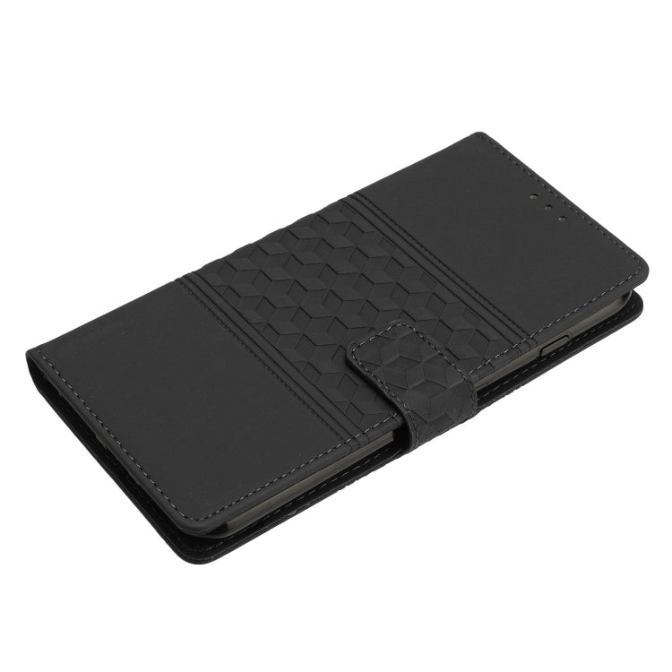 For Samsung Galaxy S25+ 5G Diamond Embossed Skin Feel Leather Phone Case(Black) - Galaxy S25+ 5G Cases by PMC Jewellery | Online Shopping South Africa | PMC Jewellery | Buy Now Pay Later Mobicred