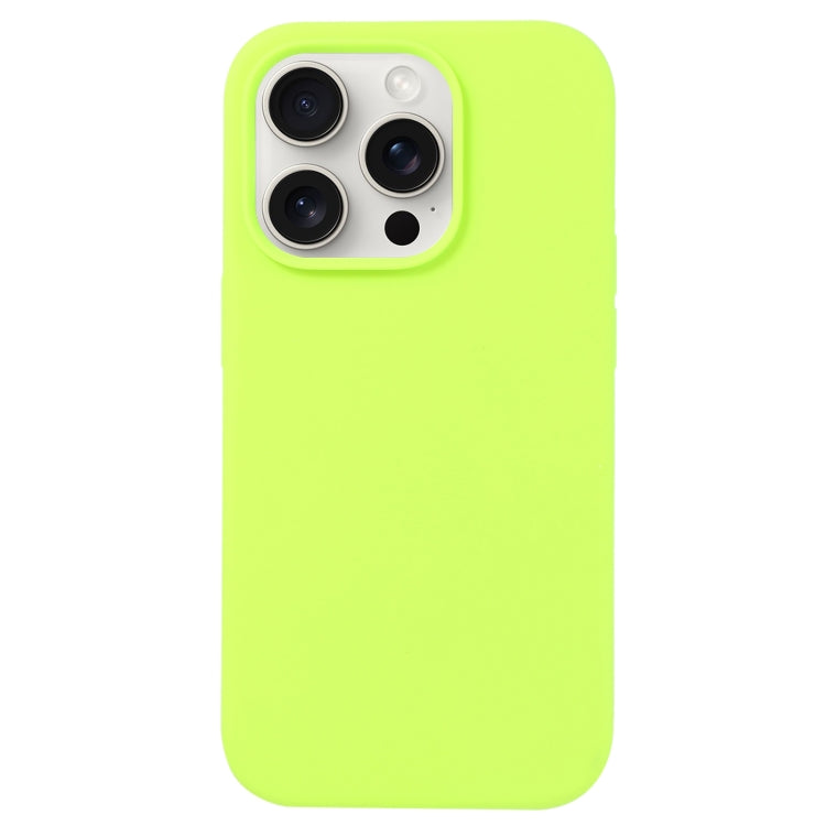 For iPhone 16 Pro Liquid Silicone Phone Case(Brilliant Green) - iPhone 16 Pro Cases by PMC Jewellery | Online Shopping South Africa | PMC Jewellery | Buy Now Pay Later Mobicred