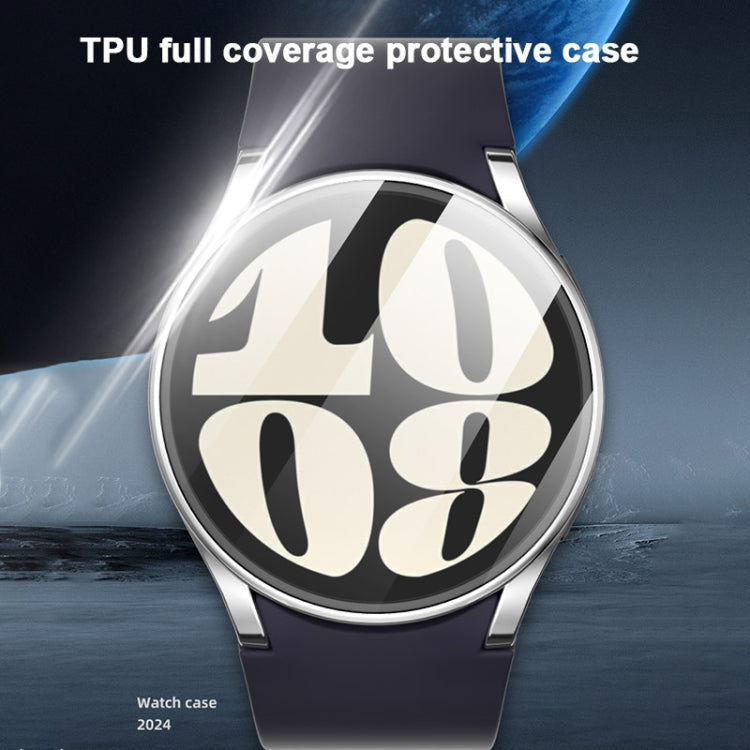 For Samsung Galaxy Watch FE 40mm Full Coverage Electroplated TPU Watch Protective Case(Midnight Blue) - Watch Cases by PMC TechLife | Online Shopping South Africa | PMC TechLife | Buy Now Pay Later Mobicred