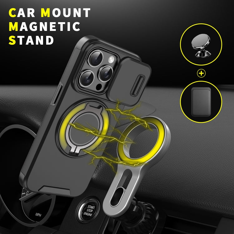 For iPhone 16 Sliding Camshield Ring Holder Phone Case(Red) - iPhone 16 Cases by PMC TechLife | Online Shopping South Africa | PMC TechLife | Buy Now Pay Later Mobicred