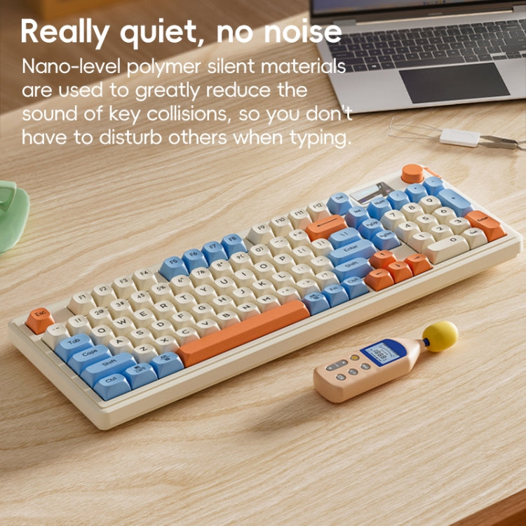 LANGTU L98 Wired RGB Gaming Keyboard(Cream White) - free shipping - PMC Jewellery - Order now!