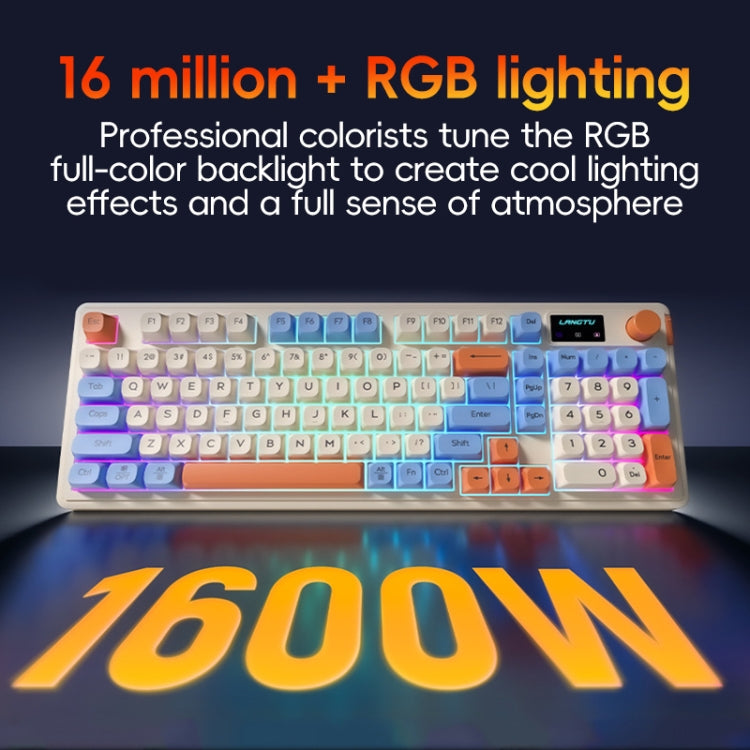 LANGTU L98 Wired RGB Gaming Keyboard(Pink) - free shipping - PMC Jewellery - Order now!
