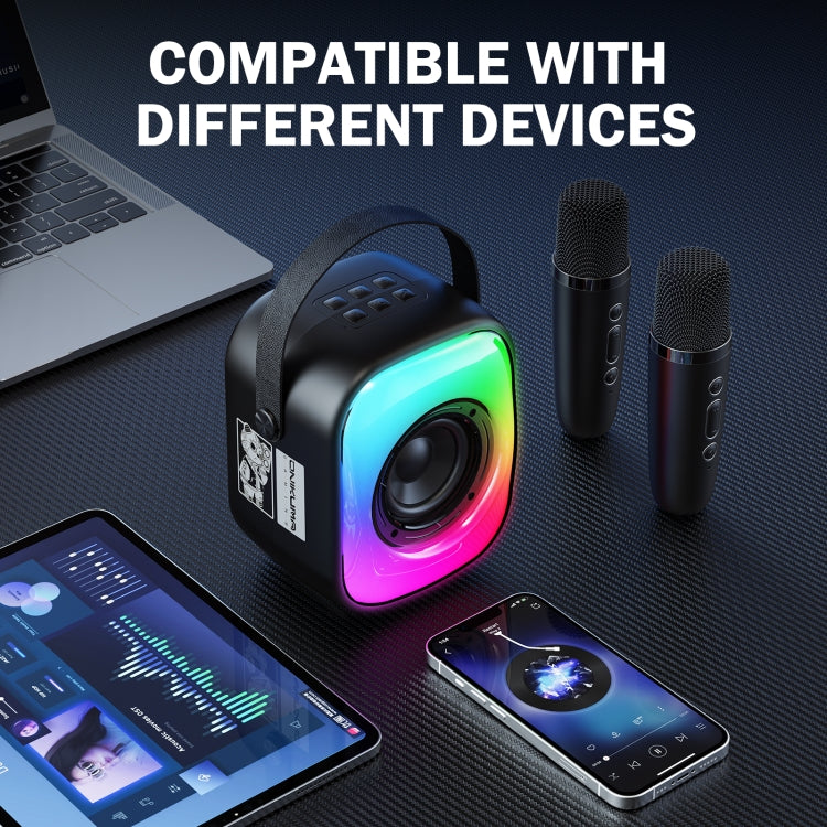 ONIKUMA L7 5W Karaoke Bluetooth Speaker with 2 Microphones(Black) - free shipping - PMC Jewellery - Order now!