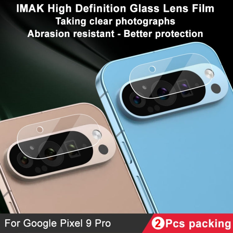 For Google Pixel 9 Pro 2pcs/Set imak HD Glass Lens Film, Scaled Down Version - Other by imak | Online Shopping South Africa | PMC Jewellery | Buy Now Pay Later Mobicred