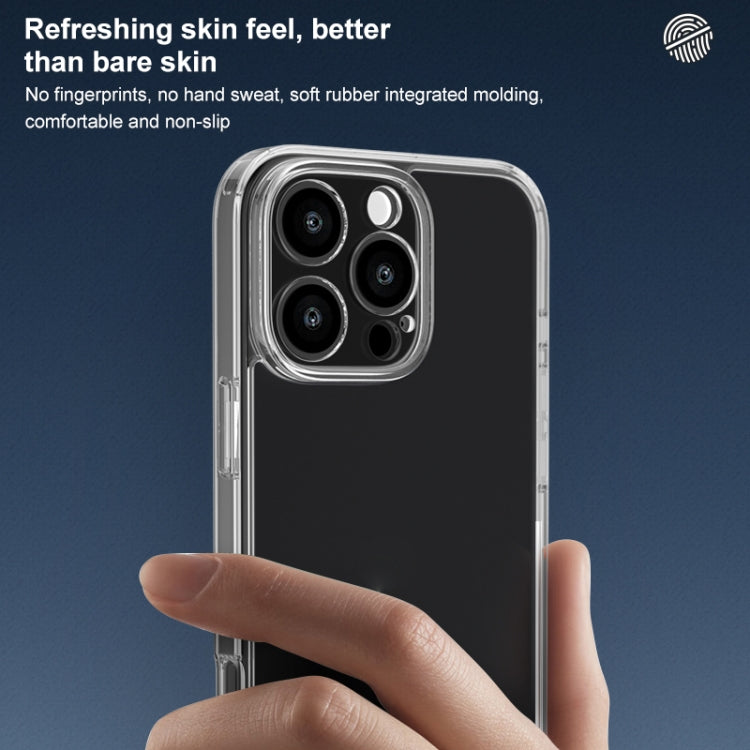 For iPhone 16 Four Corner Airbag Transparent Glass Phone Case - iPhone 16 Cases by PMC TechLife | Online Shopping South Africa | PMC TechLife | Buy Now Pay Later Mobicred