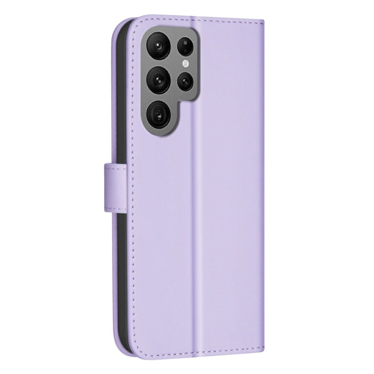 For Samsung Galaxy S25 Ultra 5G Square Texture Leather Phone Case(Purple) - Galaxy S25 Ultra 5G Cases by PMC Jewellery | Online Shopping South Africa | PMC Jewellery | Buy Now Pay Later Mobicred