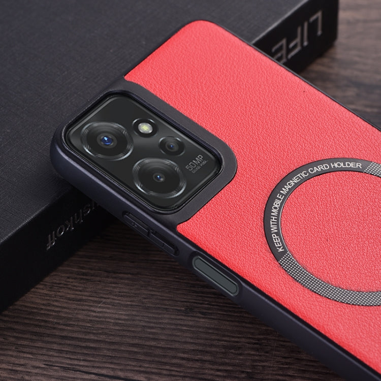 For Motorola Moto G 5G 2024 PU MagSafe Magnetic Phone Case(Black) - Motorola Cases by PMC Jewellery | Online Shopping South Africa | PMC Jewellery | Buy Now Pay Later Mobicred