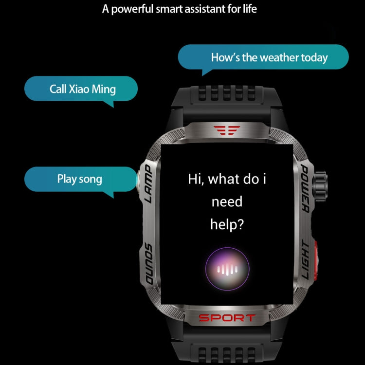 HT29 2.01 inch IPS Screen Triple Proof Smart Watch with Banknote Detector Light(Blue) - Smart Watches by PMC TechLife | Online Shopping South Africa | PMC TechLife | Buy Now Pay Later Mobicred