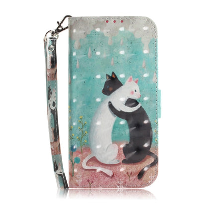 For Samsung Galaxy S25 Ultra 5G 3D Colored Horizontal Flip Leather Phone Case(Black White Cat) - Galaxy S25 Ultra 5G Cases by PMC Jewellery | Online Shopping South Africa | PMC Jewellery | Buy Now Pay Later Mobicred