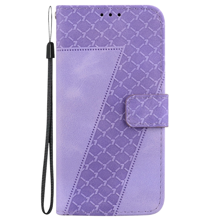 For Samsung Galaxy S25 Ultra 5G Seven-shaped Embossed Leather Phone Case(Purple) - Galaxy S25 Ultra 5G Cases by PMC Jewellery | Online Shopping South Africa | PMC Jewellery | Buy Now Pay Later Mobicred