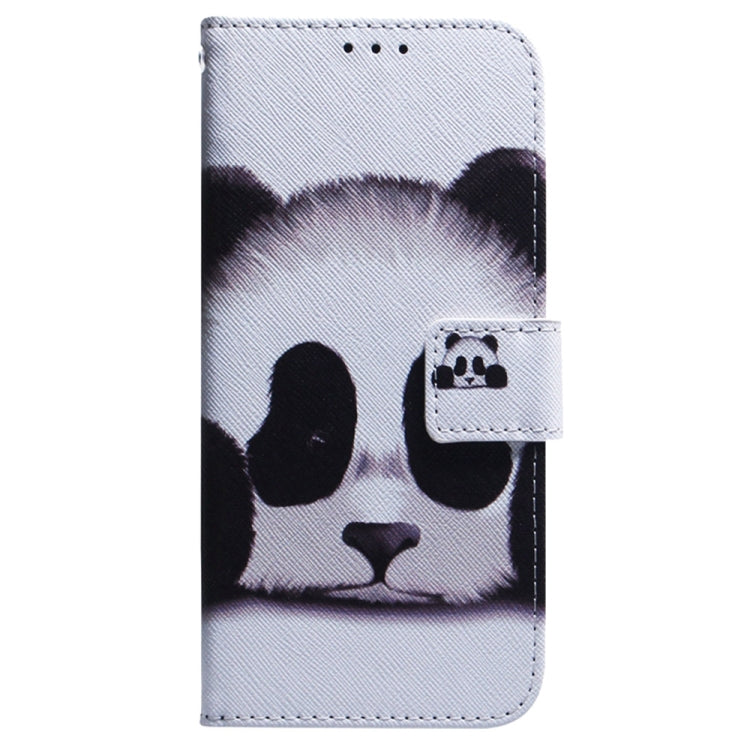 For Samsung Galaxy S25+ 5G Coloured Drawing Flip Leather Phone Case(Panda) - Galaxy S25+ 5G Cases by PMC Jewellery | Online Shopping South Africa | PMC Jewellery | Buy Now Pay Later Mobicred