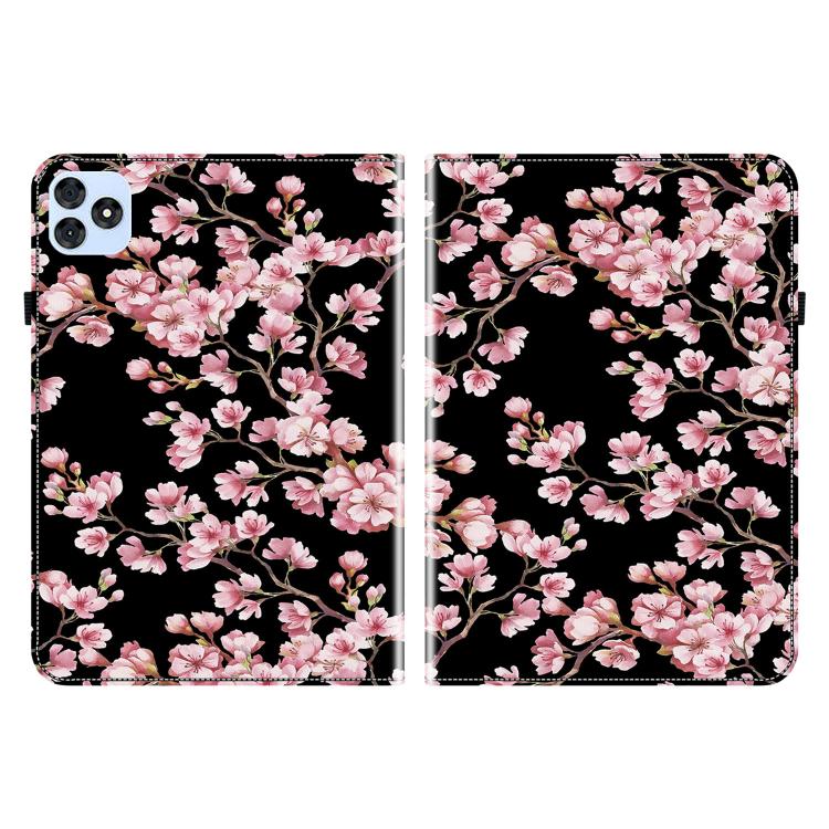 For itel VistaTab 30 Crystal Texture Painted Leather Smart Tablet Case(Plum Bossom) - Others by PMC TechLife | Online Shopping South Africa | PMC TechLife | Buy Now Pay Later Mobicred