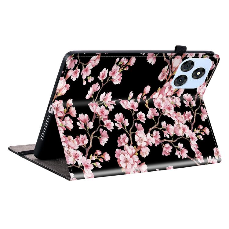 For itel VistaTab 30 Crystal Texture Painted Leather Smart Tablet Case(Plum Bossom) - Others by PMC TechLife | Online Shopping South Africa | PMC TechLife | Buy Now Pay Later Mobicred