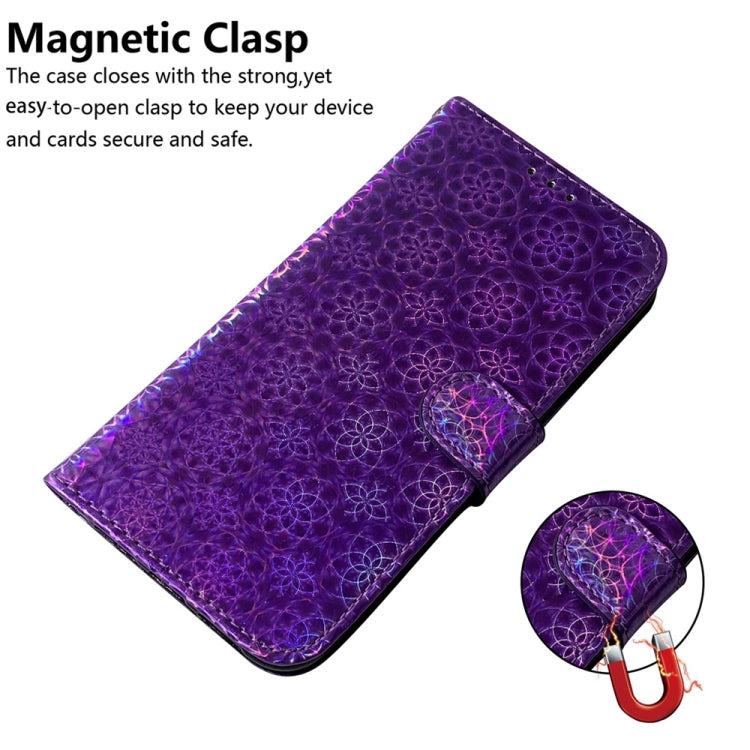 For Samsung Galaxy S25 5G Colorful Magnetic Buckle Leather Phone Case(Purple) - Galaxy S25 5G Cases by PMC Jewellery | Online Shopping South Africa | PMC Jewellery | Buy Now Pay Later Mobicred