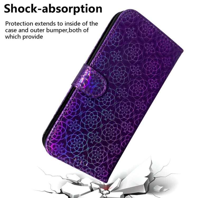 For Samsung Galaxy S25 5G Colorful Magnetic Buckle Leather Phone Case(Purple) - Galaxy S25 5G Cases by PMC Jewellery | Online Shopping South Africa | PMC Jewellery | Buy Now Pay Later Mobicred