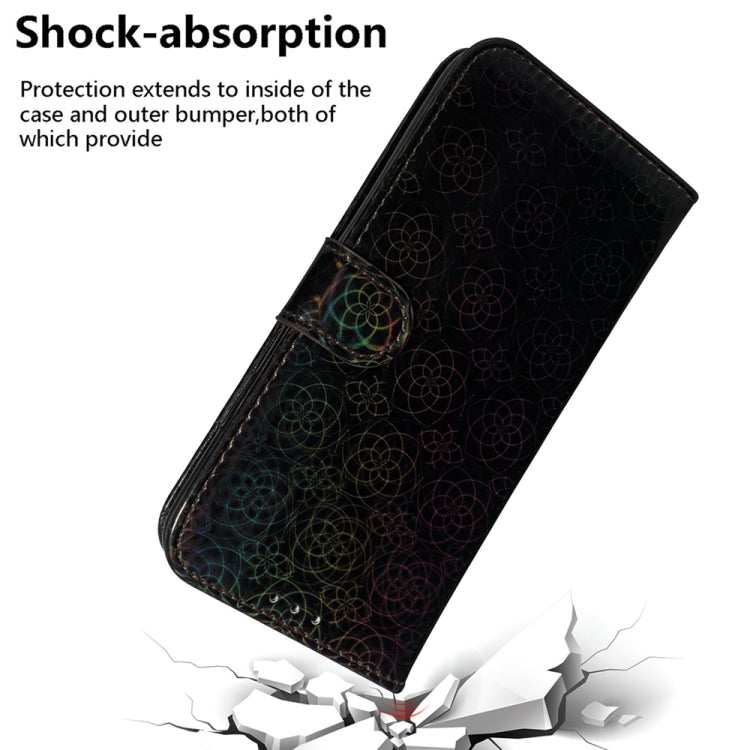 For Samsung Galaxy S25 5G Colorful Magnetic Buckle Leather Phone Case(Black) - Galaxy S25 5G Cases by PMC Jewellery | Online Shopping South Africa | PMC Jewellery | Buy Now Pay Later Mobicred