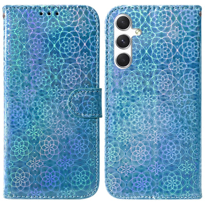 For Samsung Galaxy S25+ 5G Colorful Magnetic Buckle Leather Phone Case(Blue) - Galaxy S25+ 5G Cases by PMC Jewellery | Online Shopping South Africa | PMC Jewellery | Buy Now Pay Later Mobicred