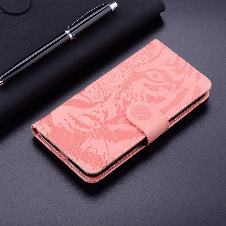 For Samsung Galaxy S25 Ultra 5G Tiger Embossing Pattern Flip Leather Phone Case(Pink) - Galaxy S25 Ultra 5G Cases by PMC Jewellery | Online Shopping South Africa | PMC Jewellery | Buy Now Pay Later Mobicred