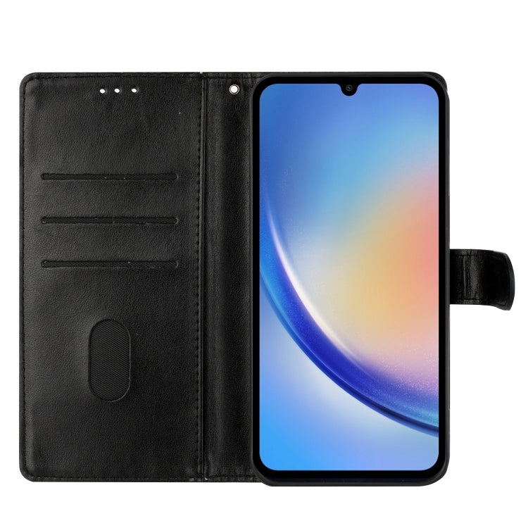 For Motorola Edge 2024 Butterflies and Flowers Leather Phone Case(Black) - Motorola Cases by PMC Jewellery | Online Shopping South Africa | PMC Jewellery | Buy Now Pay Later Mobicred
