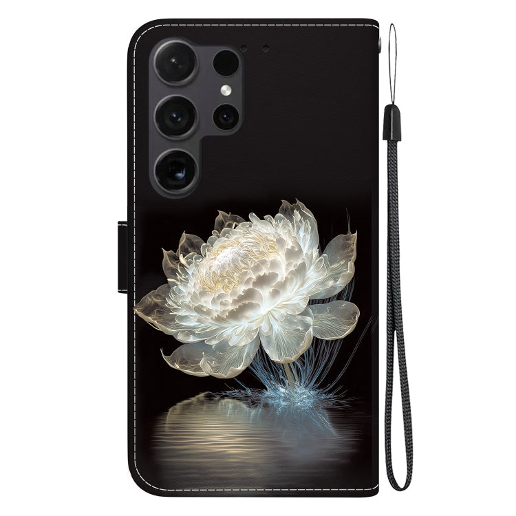 For Samsung Galaxy S25 Ultra 5G Crystal Texture Colored Drawing Leather Phone Case(Crystal Peony) - Galaxy S25 Ultra 5G Cases by PMC Jewellery | Online Shopping South Africa | PMC Jewellery | Buy Now Pay Later Mobicred