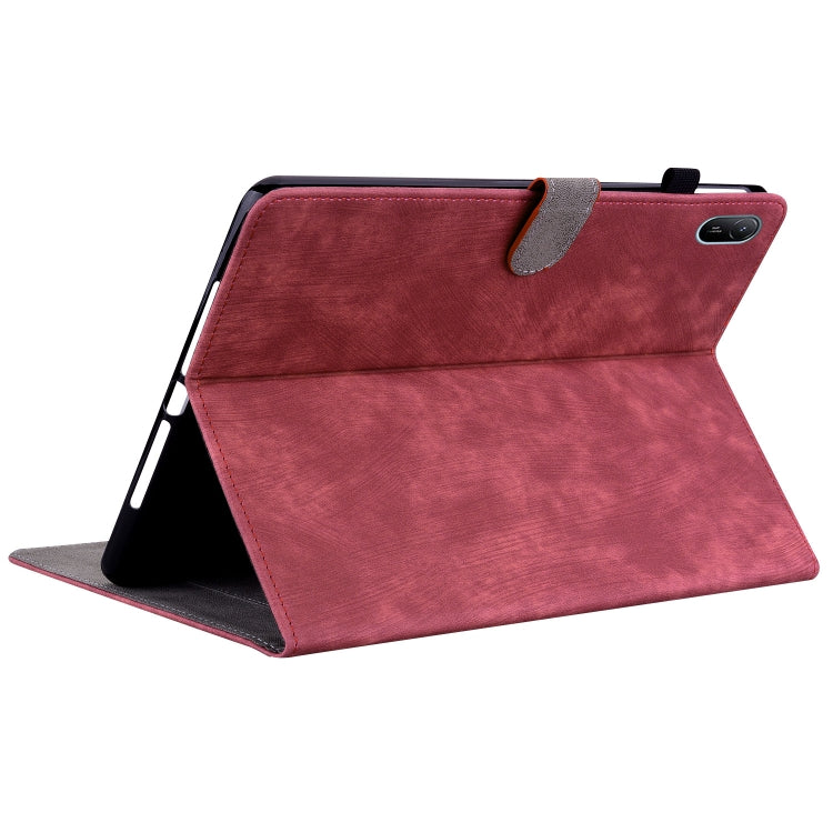For Huawei MatePad SE 11 2024 Tiger Pattern Flip Leather Tablet Case(Red) - free shipping - PMC Jewellery - Order now!