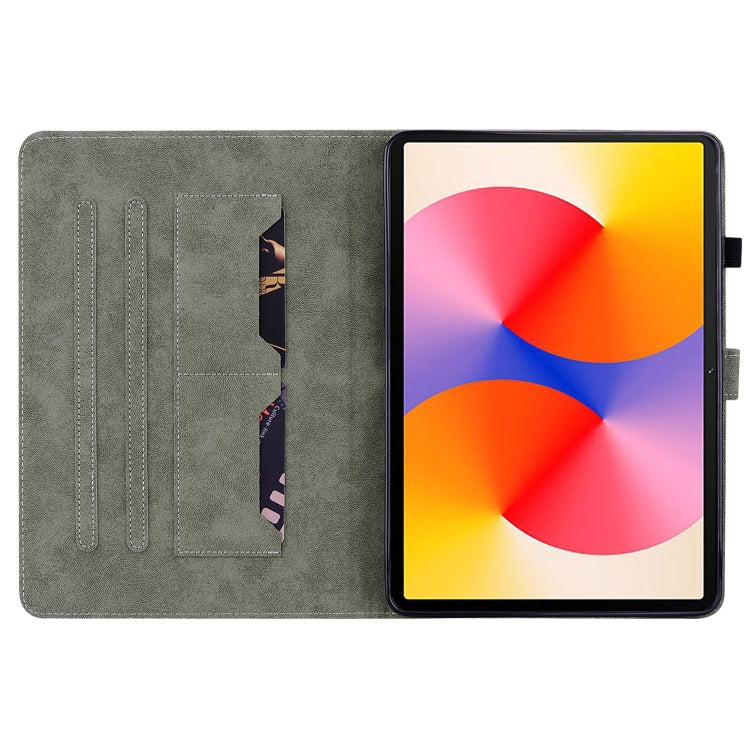 For Huawei MatePad SE 11 2024 Tiger Pattern Flip Leather Tablet Case(Black) - Huawei by PMC Jewellery | Online Shopping South Africa | PMC Jewellery | Buy Now Pay Later Mobicred