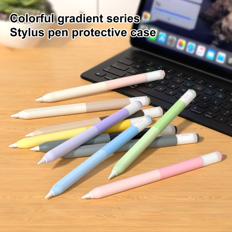 For Apple Pencil USB-C Gradient Silicone Stylus Protective Case(Black) - Pencil Accessories by PMC Jewellery | Online Shopping South Africa | PMC Jewellery | Buy Now Pay Later Mobicred